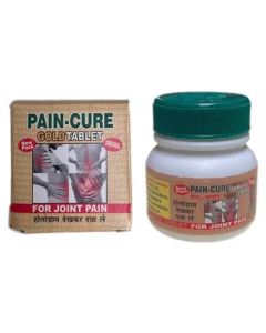 Pain-Cure Gold Ayurvedic Joint Pain Relief Tablets for Knee, Back, Sciatica, Muscle Pain, 40 Tablets