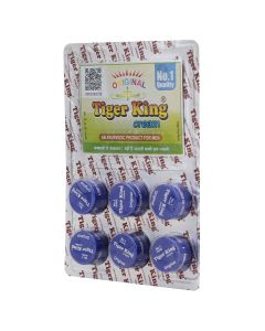 TIGER KING Cream Pack of 6 (Blue, 6 x 1.5 g)